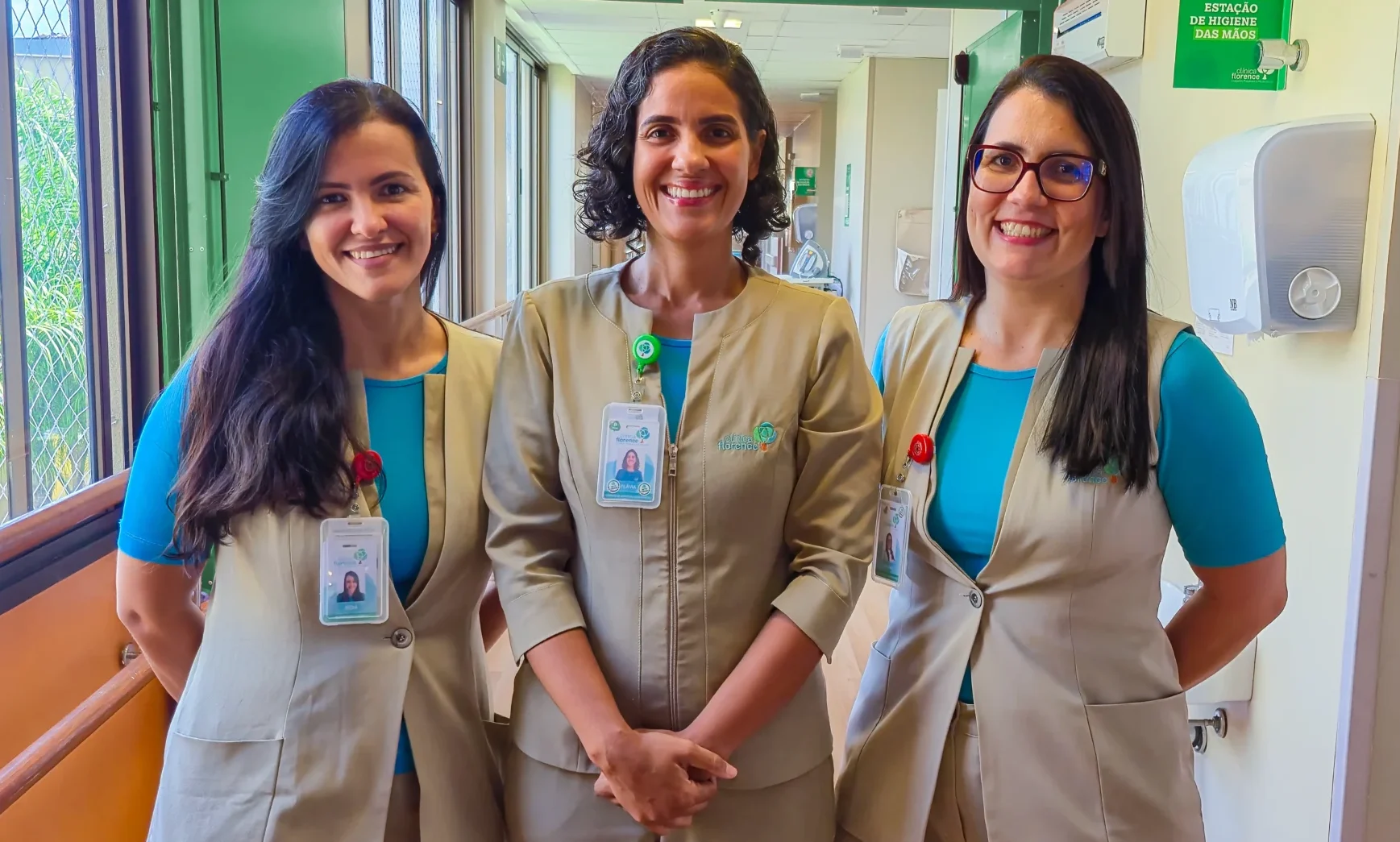 Equipe de enfermagem da Florence em atendimento clínico.